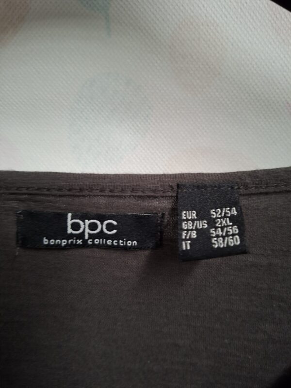 BPC Bonprix Collection longshirt - Bruin met kattenprint - Maat 52/54