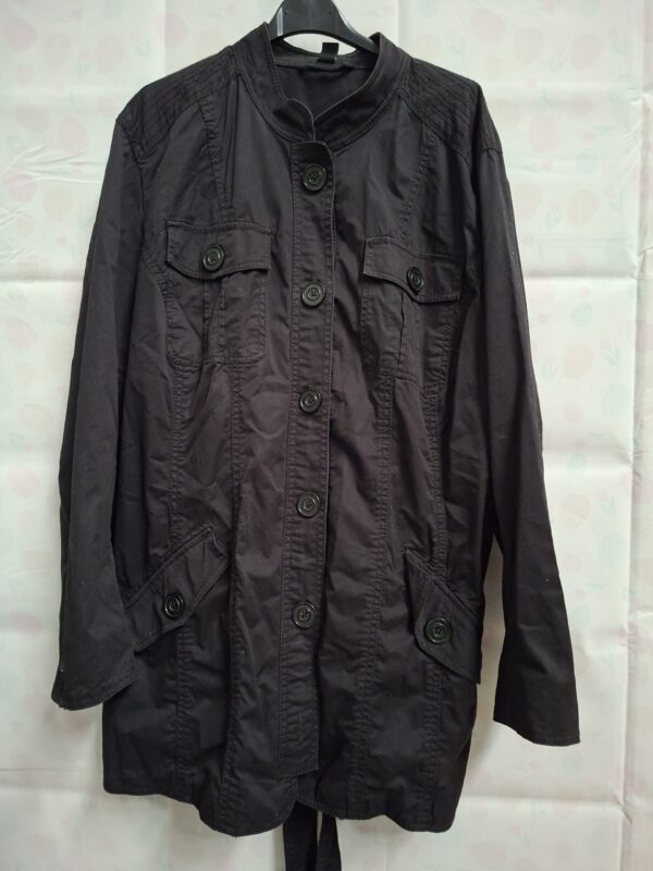 Zwarte H&Mtussenjas / voorjaarsjas - Zwart - Maat ca. 50-52