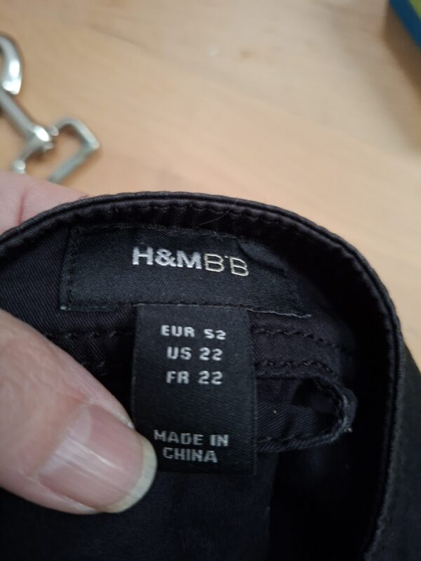 Zwarte H&Mtussenjas / voorjaarsjas - Zwart - Maat ca. 50-52