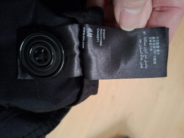 Zwarte H&Mtussenjas / voorjaarsjas - Zwart - Maat ca. 50-52