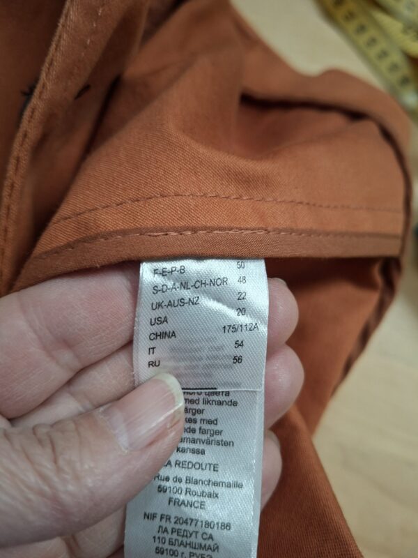 La Redoute zomerjas / safari jas - Roestbruin/oranje - Maat 48