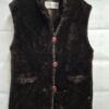 Comme Du Vrai Paris vintage faux fur gilet - Donkerbruin luipaardprint