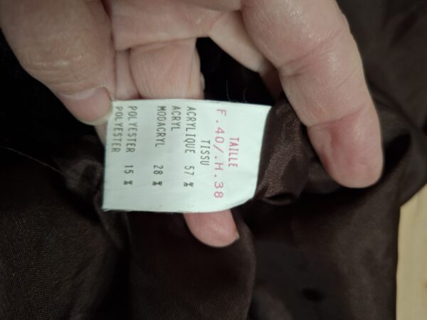 Comme Du Vrai Paris vintage faux fur gilet - Donkerbruin luipaardprint