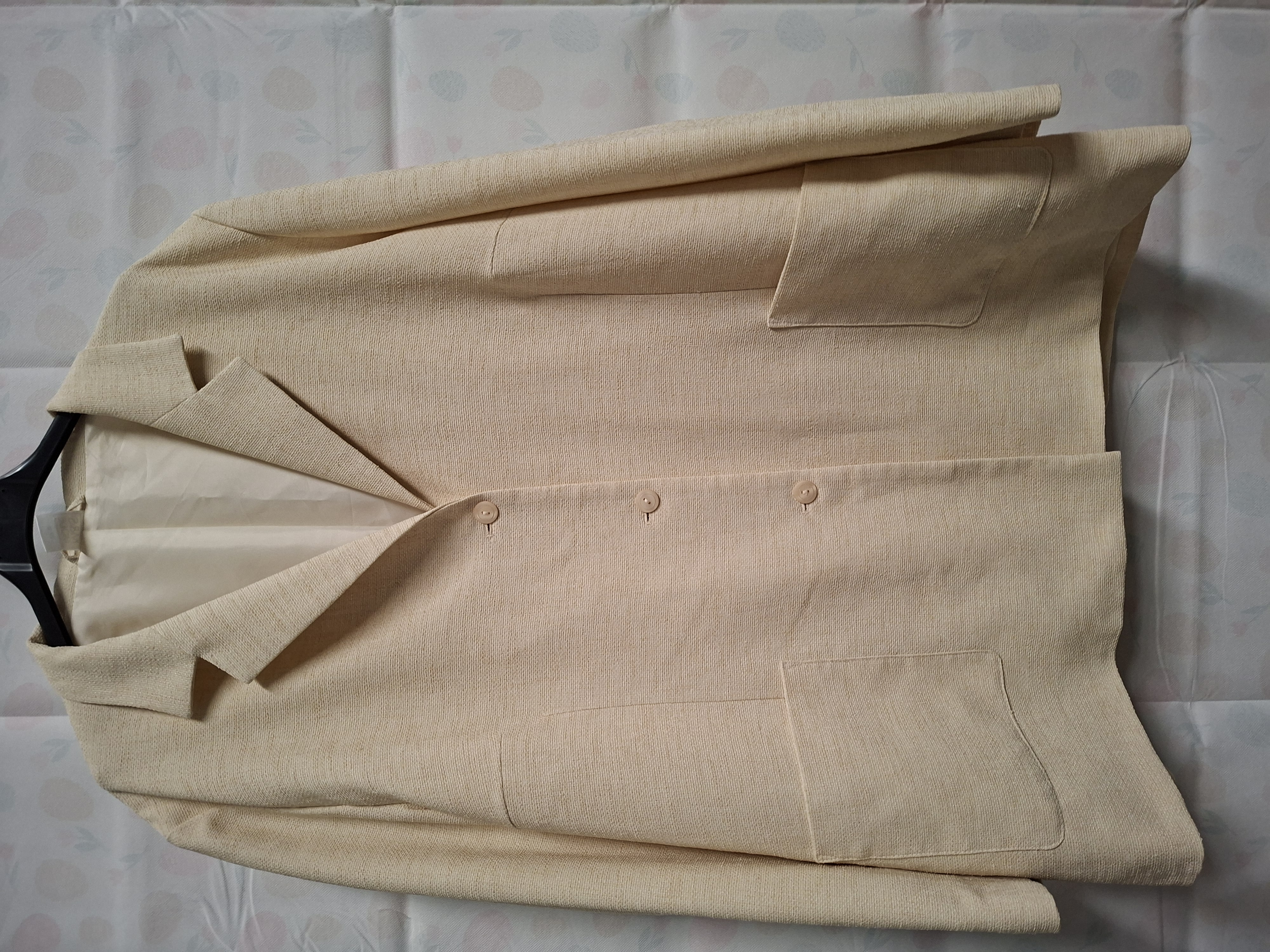 M&S Mode blazer - Crème/zacht geel - Maat 50