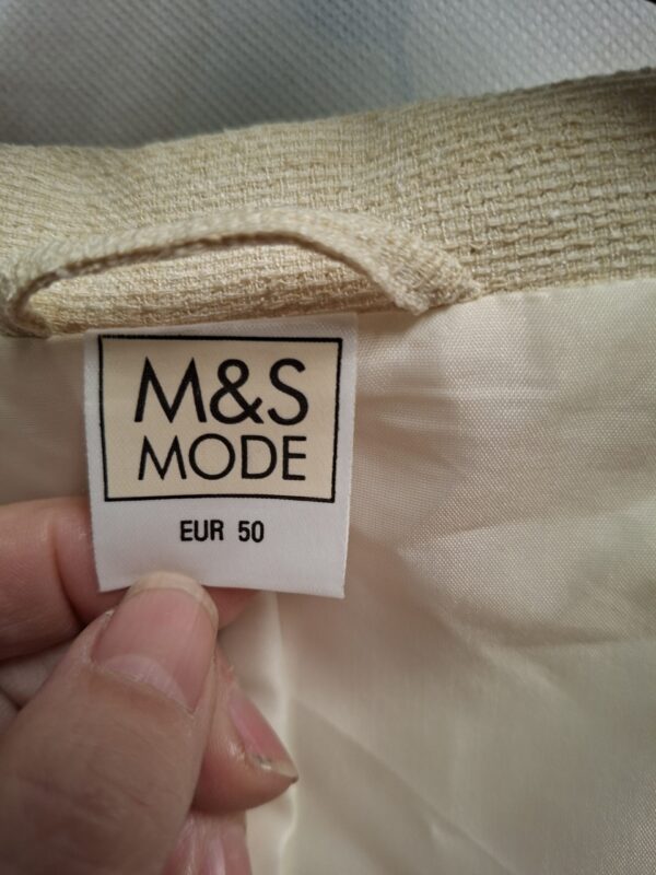M&S Mode blazer - Crème/zacht geel - Maat 50