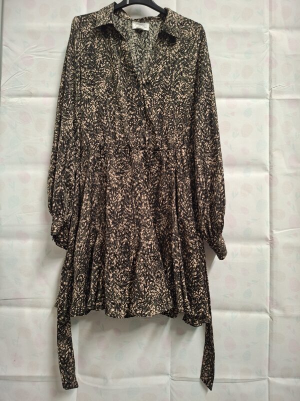 20260318_115700 Cotton Club Satin Jules Dress Groen/Zwart/Beige M