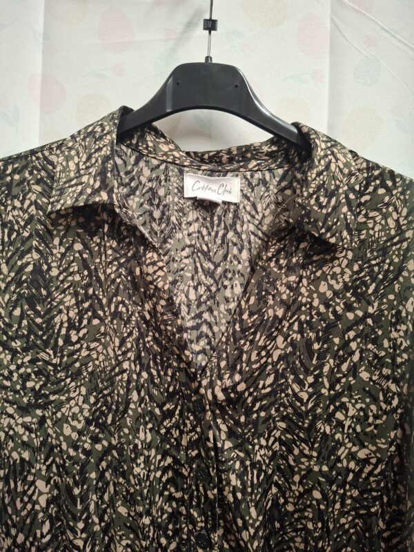 20260318_115716 Cotton Club Satin Jules Dress Groen/Zwart/Beige M