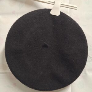 Pieces PCFRENCH Wool Baret Zwart One Size