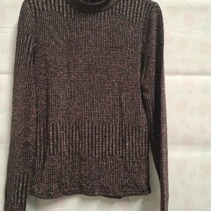 Pieces Shirt Zwart/Goud Metallic XS