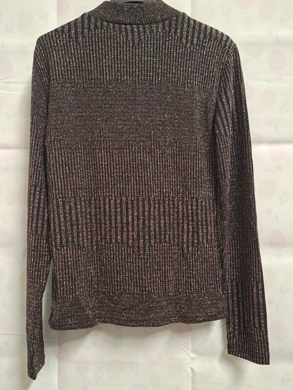 Pieces Shirt Zwart/Goud Metallic XS