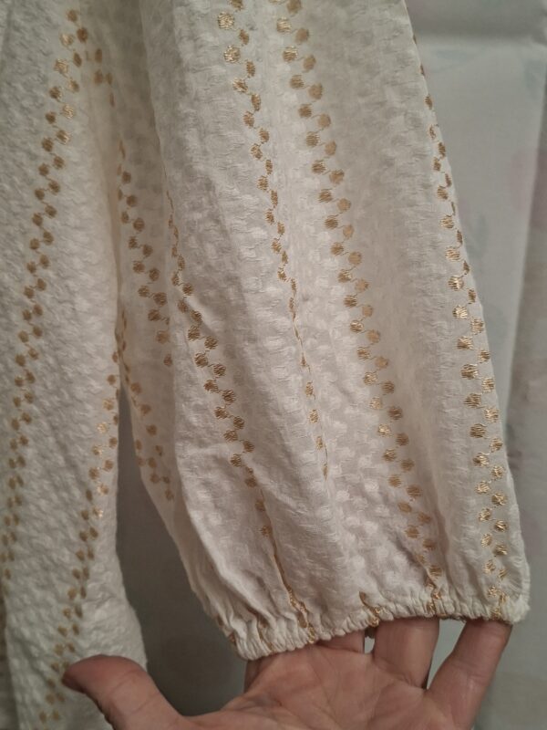 Shoeby Blouse Crème/Goud Metallic S