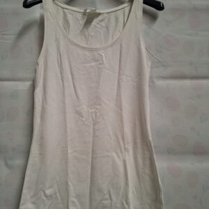 H&M Basic Hemdtop Gebroken Wit S