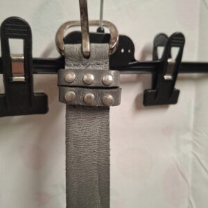 Leren Riem Grijs Maat 85