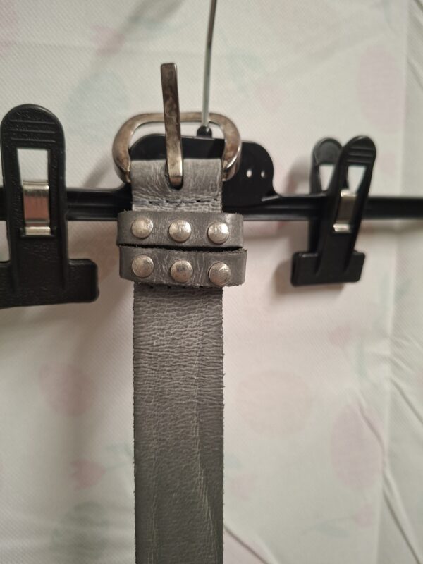 Leren Riem Grijs Maat 85