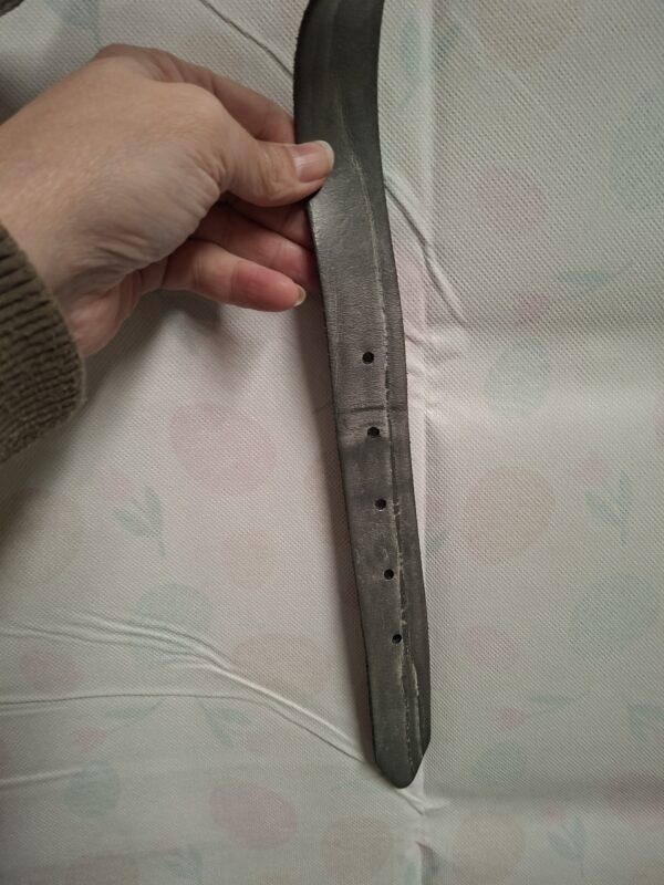 Leren Riem Grijs Maat 85