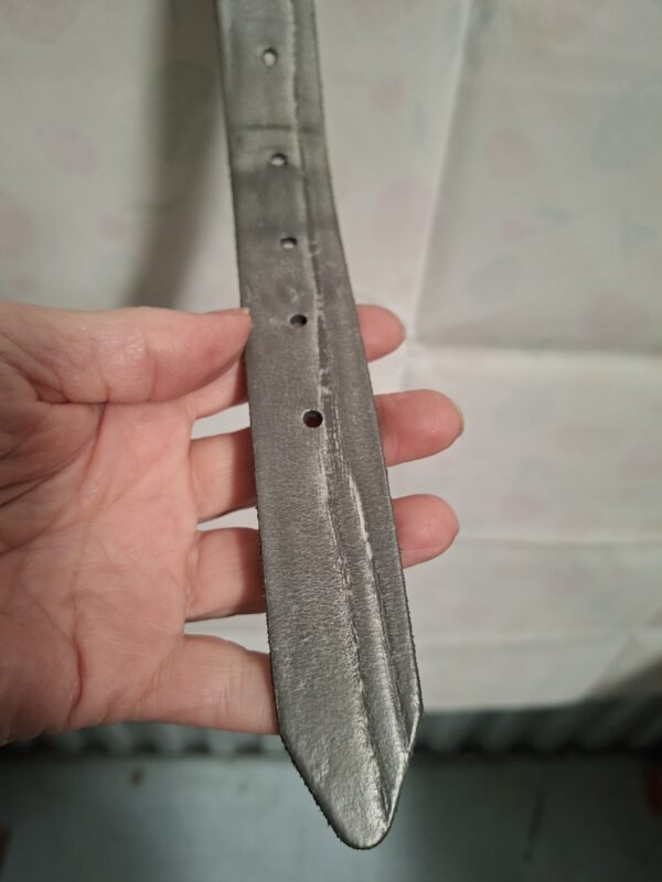 Leren Riem Grijs Maat 85