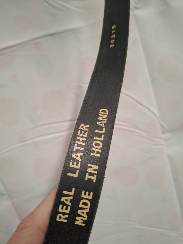 Leren Riem Grijs Maat 85