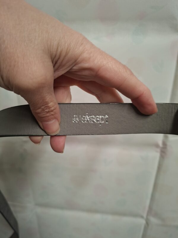 Eksept Riem Grijs Metallic Slangenprint Maat 85