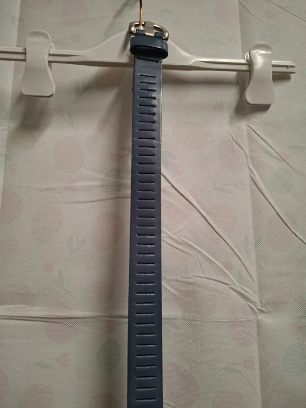 Leren Riem Blauw/Grijsblauw Maat 85