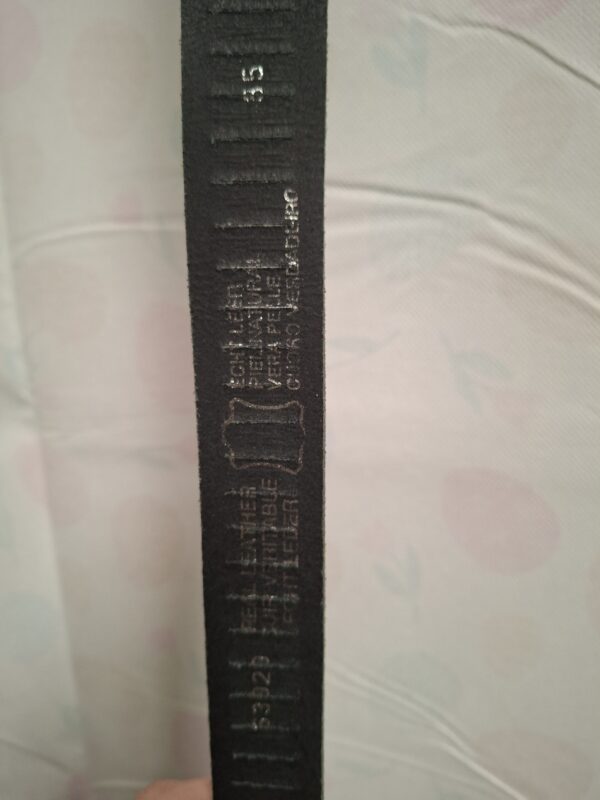 Leren Riem Blauw/Grijsblauw Maat 85