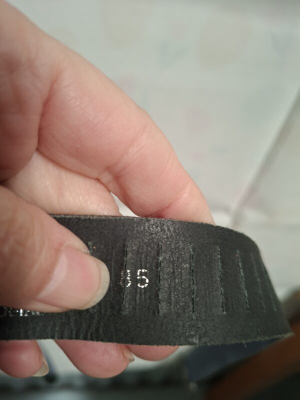 Leren Riem Blauw/Grijsblauw Maat 85