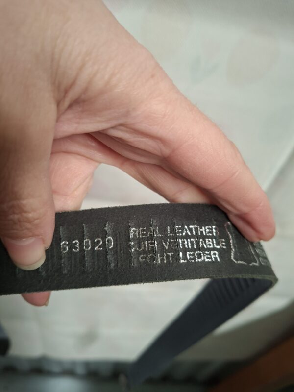 Leren Riem Blauw/Grijsblauw Maat 85