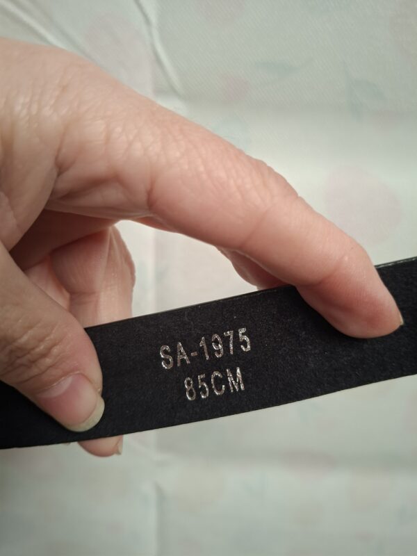 Riem Zwart Dubbele Rosé Gouden Gesp 85 cm