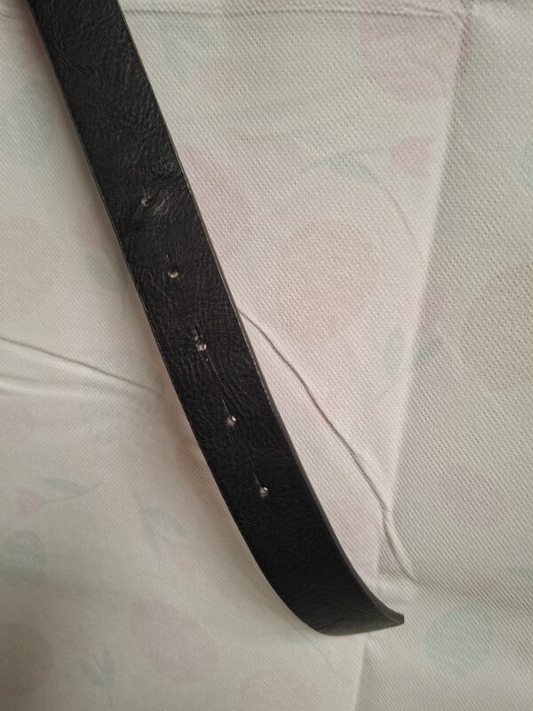 Riem Zwart Dubbele Rosé Gouden Gesp 85 cm