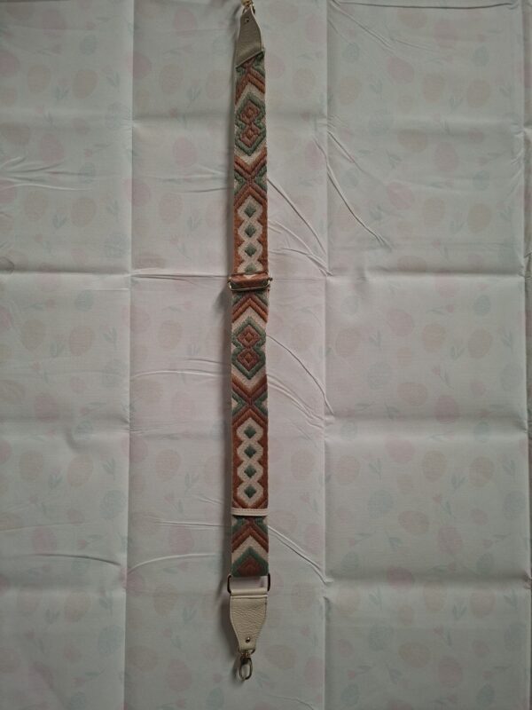 Mode Cintura Tasband Boho Chevron Crème/Roest/Groen