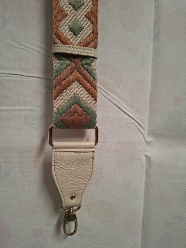 Mode Cintura Tasband Boho Chevron Crème/Roest/Groen