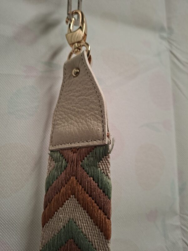 Mode Cintura Tasband Boho Chevron Crème/Roest/Groen