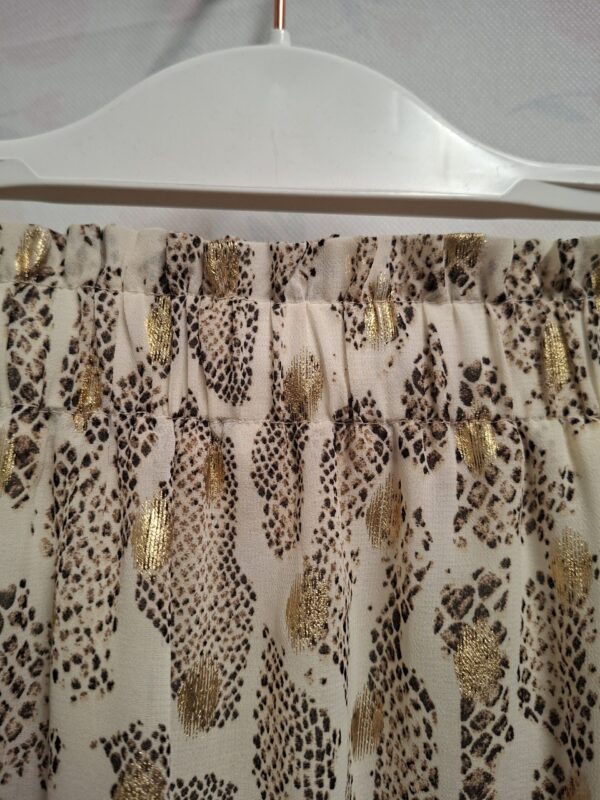 Drôle de Copine Paris Rokje Beige/Goud Slangenprint S/M