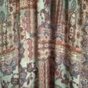 Italiaanse Maxi Jurk Boho Paisley Print Mintgroen/Rood S