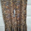 Costes Maxi Jurk Oker/Bruin Paisley Print 38