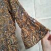 Costes Maxi Jurk Oker/Bruin Paisley Print 38