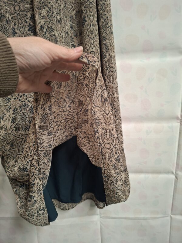 Ydence Boho Set Top + Rok Taupe/Blauw Paisley Print