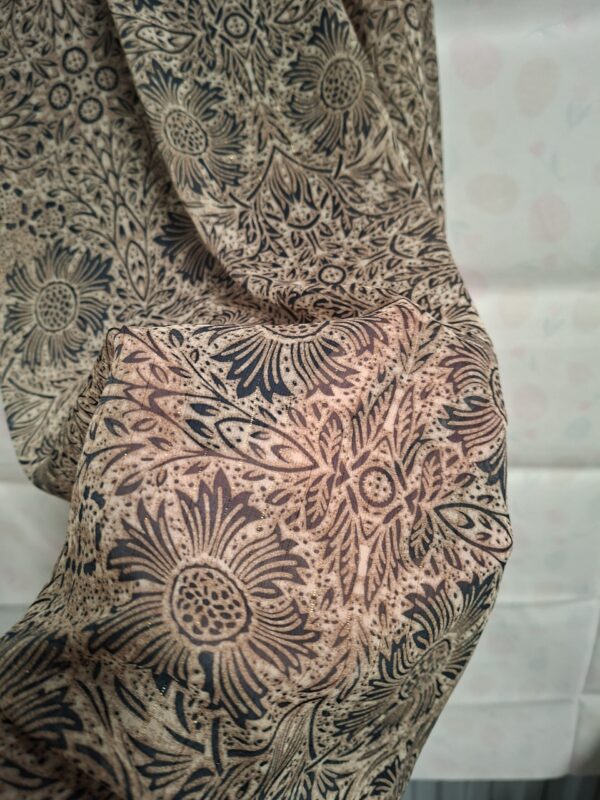 Ydence Boho Set Top + Rok Taupe/Blauw Paisley Print