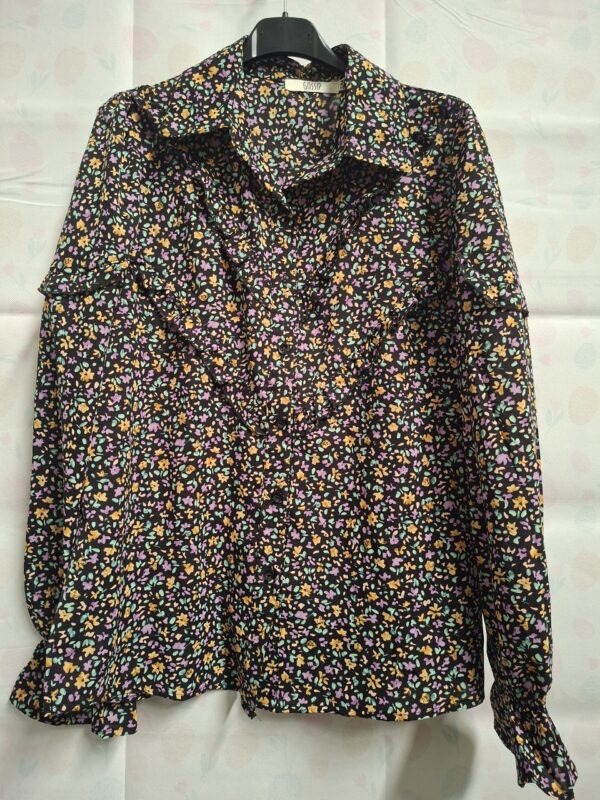 Gossip Set Top + Rok Zwart Bloemenprint XS