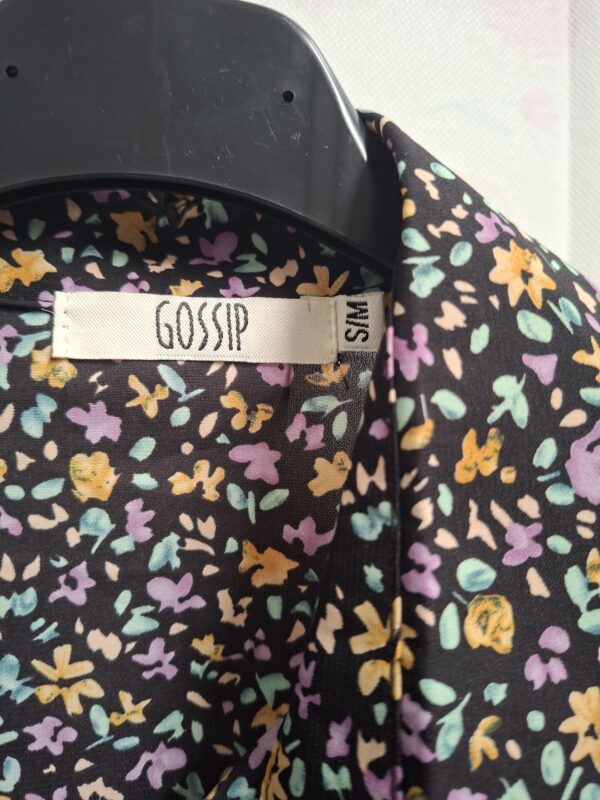 Gossip Set Top + Rok Zwart Bloemenprint XS