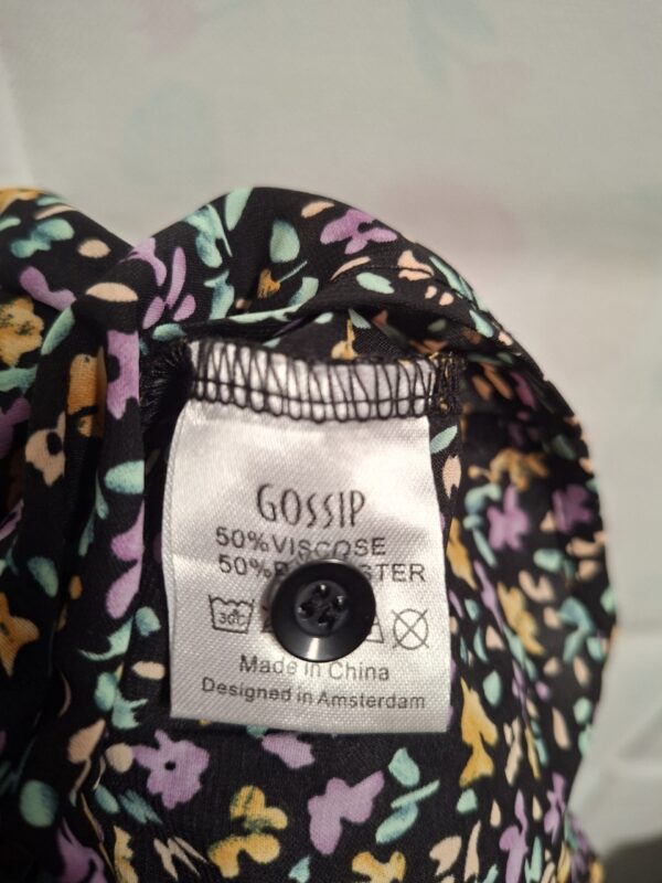 Gossip Set Top + Rok Zwart Bloemenprint XS