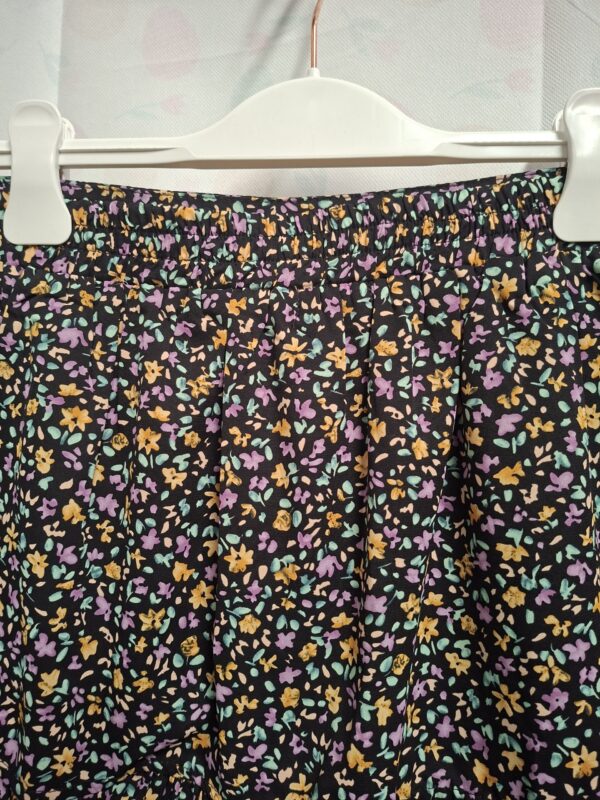 Gossip Set Top + Rok Zwart Bloemenprint XS