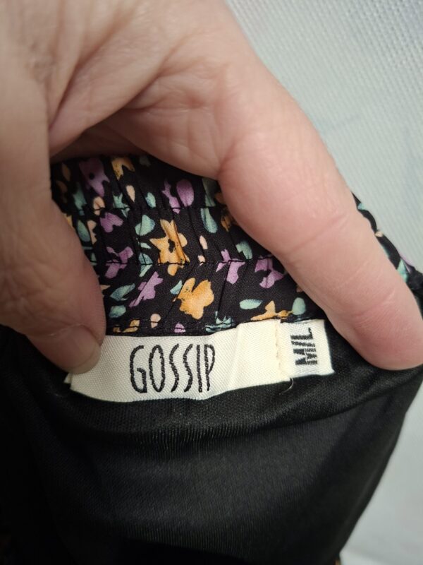 Gossip Set Top + Rok Zwart Bloemenprint XS