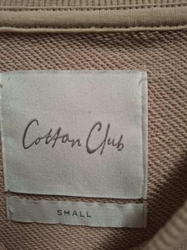 Cotton Club Fringe Sweater Beige Small