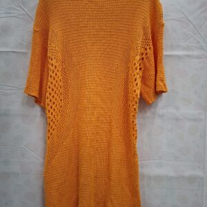 H&M Gebreide Trui-jurk Oranje S — 100% Katoen