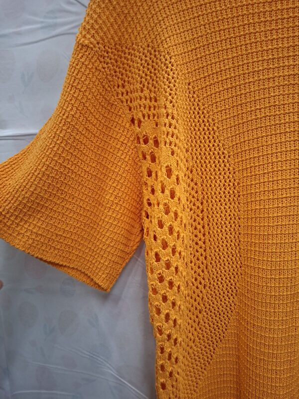 H&M Gebreide Trui-jurk Oranje S — 100% Katoen