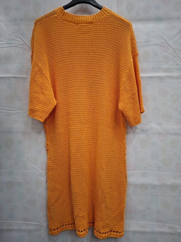 H&M Gebreide Trui-jurk Oranje S — 100% Katoen