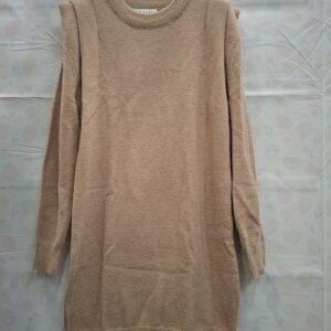 By Clara Paris Gebreide Trui-jurk Camel TU (One Size)