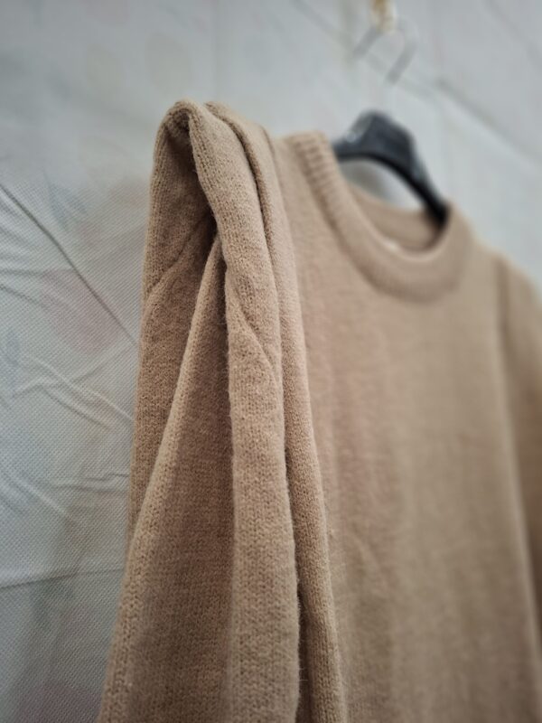 By Clara Paris Gebreide Trui-jurk Camel TU (One Size)