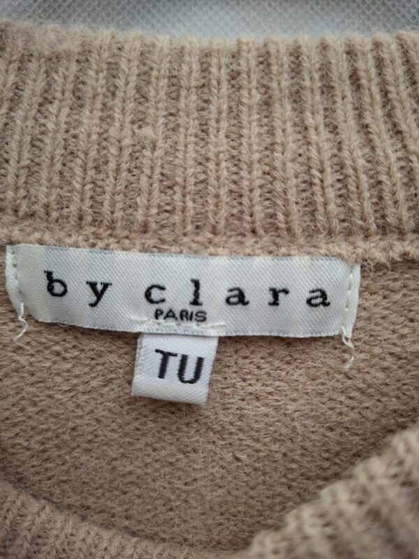 By Clara Paris Gebreide Trui-jurk Camel TU (One Size)