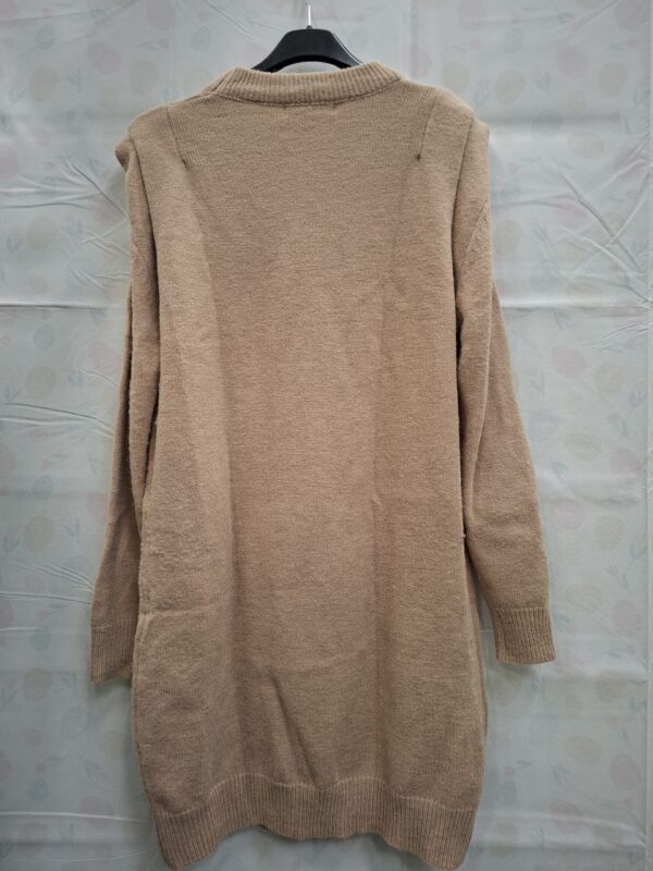 By Clara Paris Gebreide Trui-jurk Camel TU (One Size)